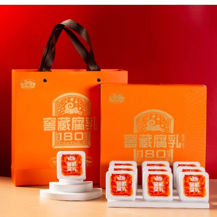 天马人腐乳湖南特产3盒套装香辣味下饭菜细腻美味礼盒装制作