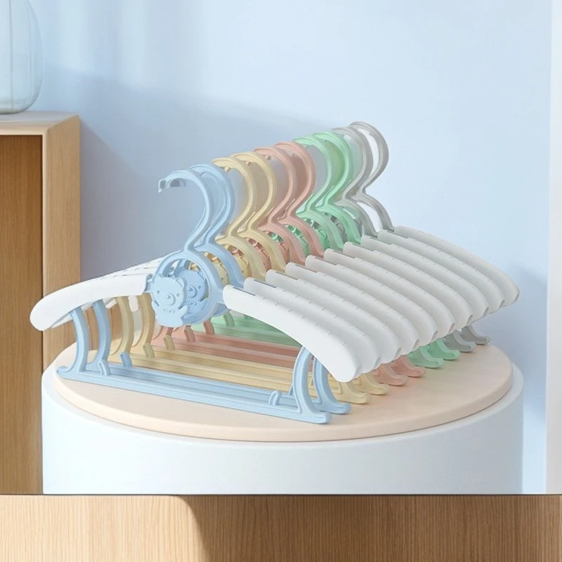 【⒌个装】新店送福利伸缩小孩晾衣架子家用两用挂衣婴儿宝宝衣服架