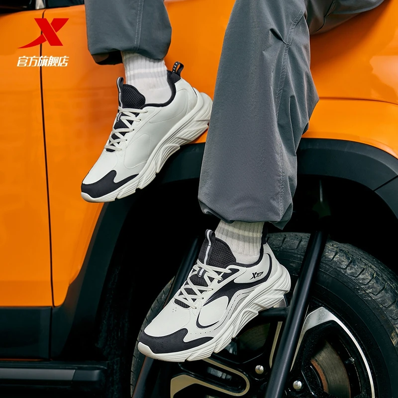 特步秋冬新款抗寒加绒舒适跑减震跑鞋情侣款男女软底防滑百搭鞋