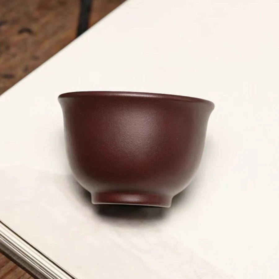 宜兴紫砂石红带底主人杯（1只）