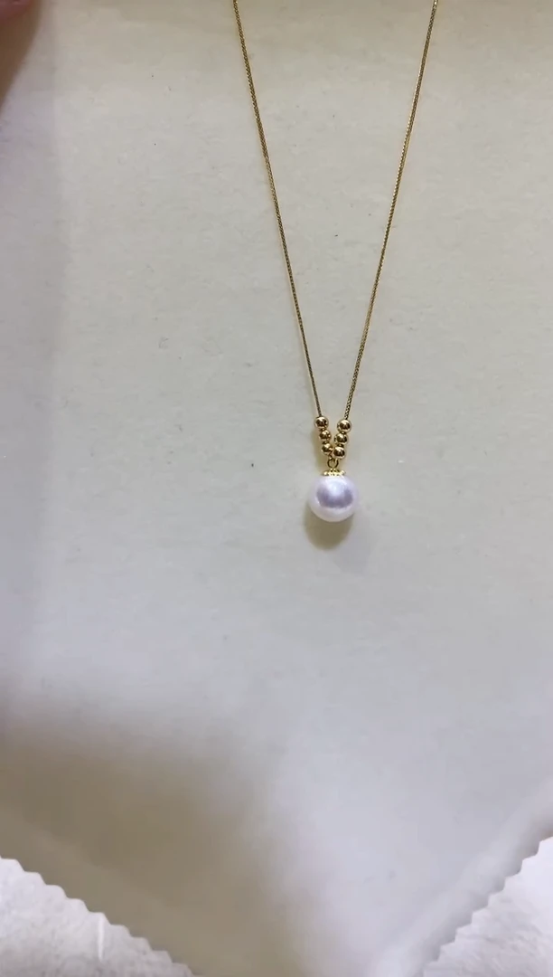 【闪购商品】海水珍珠颈饰18K金镶嵌Y6
