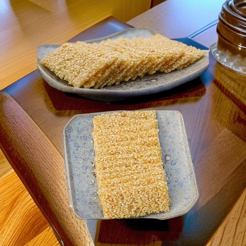 湖北松滋李家湾锅巴糖片条纯手工老式麦芽糖芝麻香酥脆休闲沙琪玛