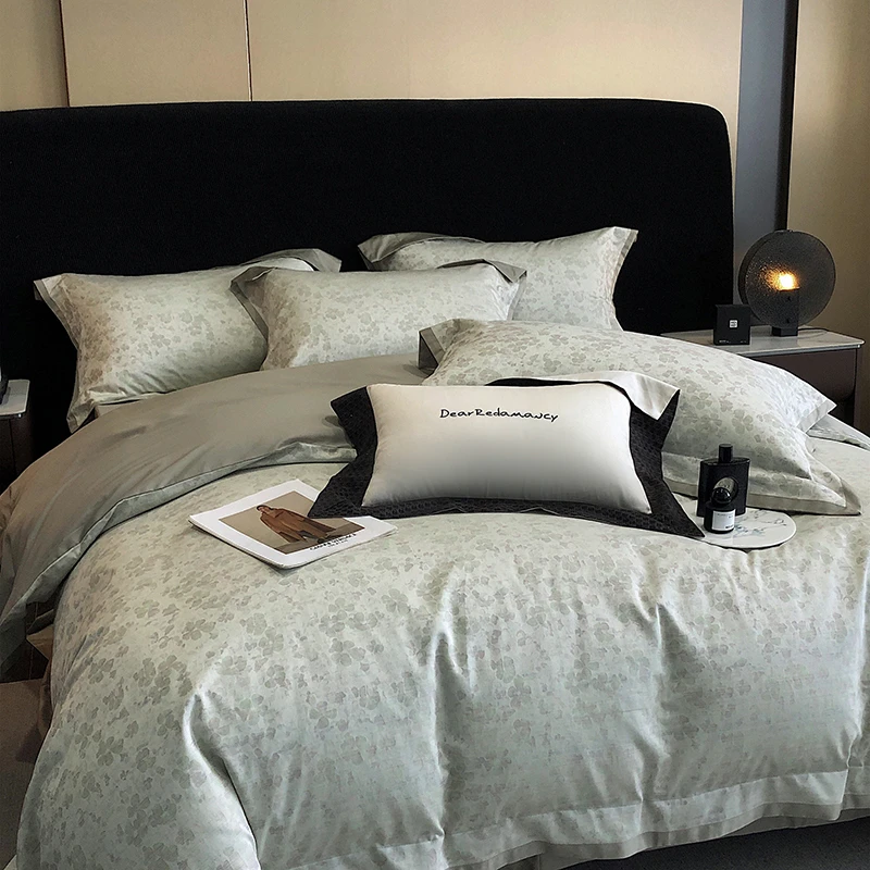 KY 4665 高支色织全棉贴边工艺款四件套 风渡