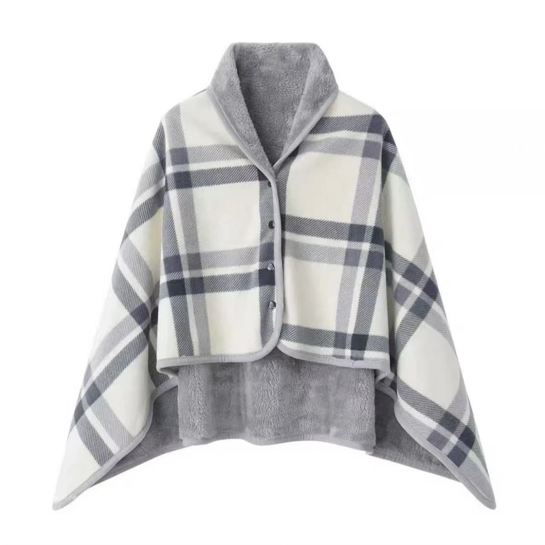 TZJ 6985 披肩 条纹灰