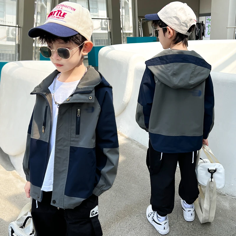 男童休闲外套秋装新款工装夹克春秋季男孩洋气潮【QSX-YC-1】A3145