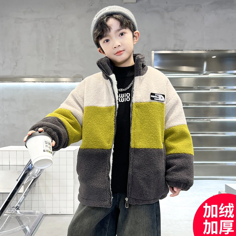 儿童深秋外套2024新款加绒加厚休闲儿童时尚外套CF271