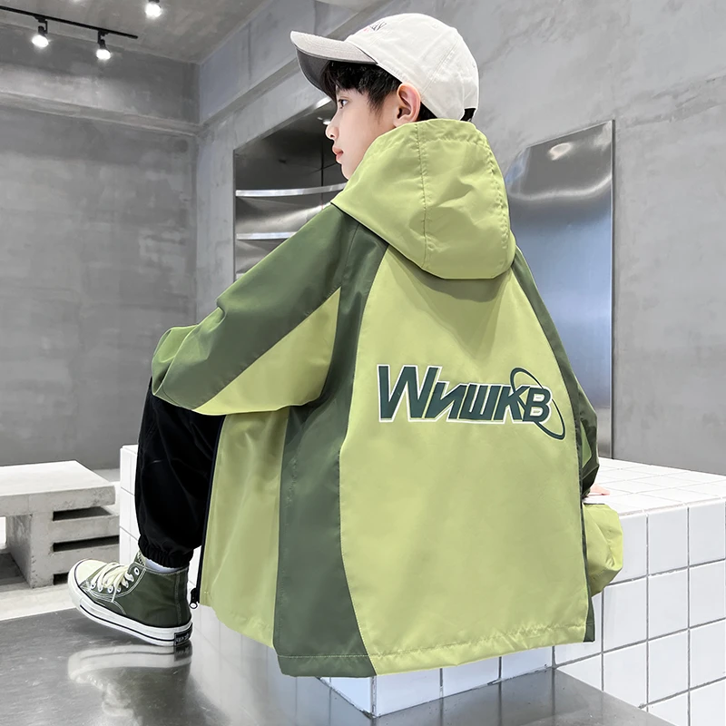 男童春秋款外套2024新款秋季冲锋衣儿童帅气炸街【QHZ-YC】AF192