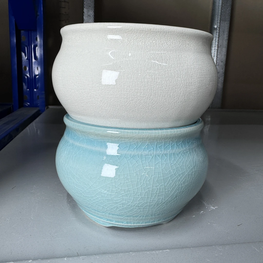 「冰裂花盆」口径约10高度约7，强烈推荐新手！！百搭不挑