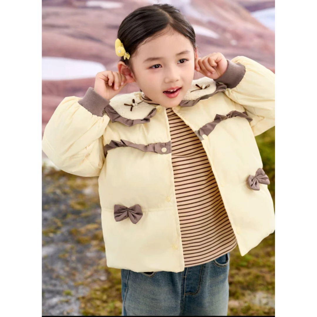 可爱女童萝莉洋气保暖羽绒服厂家直供
