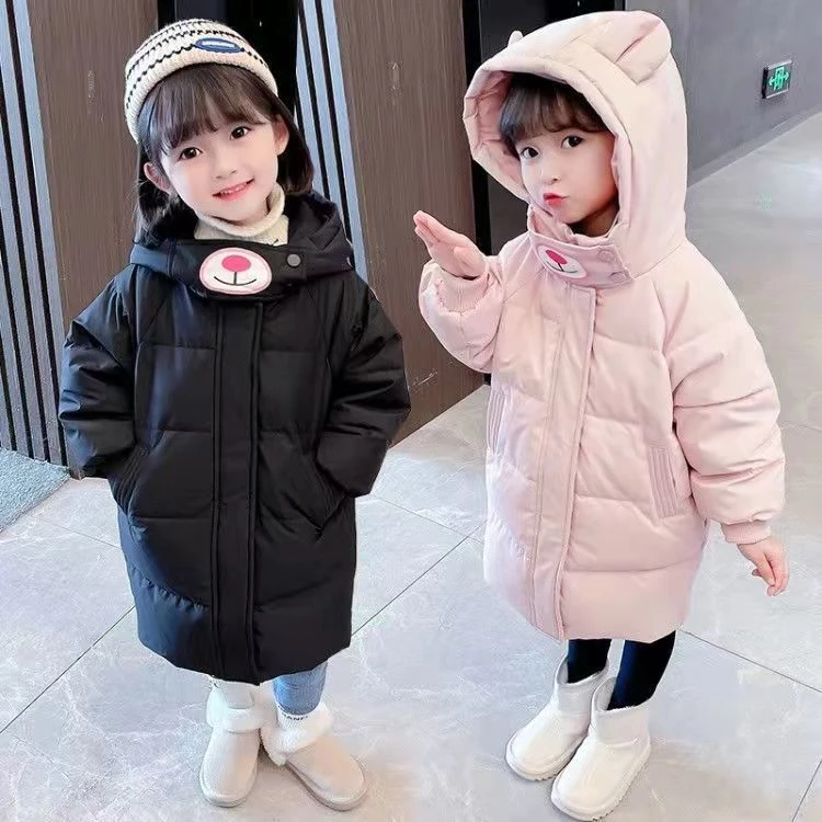 【小扬哥推荐】秋冬儿童羽绒羽绒服中长款2023韩版女童棉袄中小童