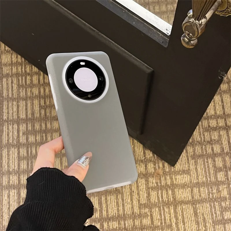 华为mate60手机壳果冻液态硅胶mate60pro+简约肤感全包防摔外壳