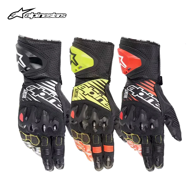 a星alpinestars摩托车手套GP TECH V2赛道手套袋鼠皮机车手套