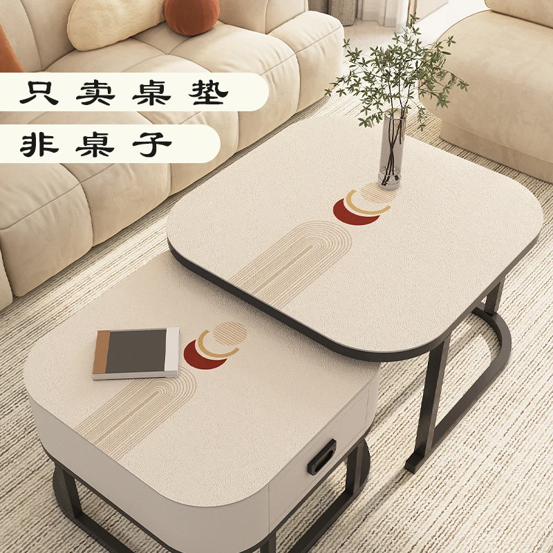 2025年新款方形桌垫防水免洗简约方形桌布四方桌子母皮革茶几垫