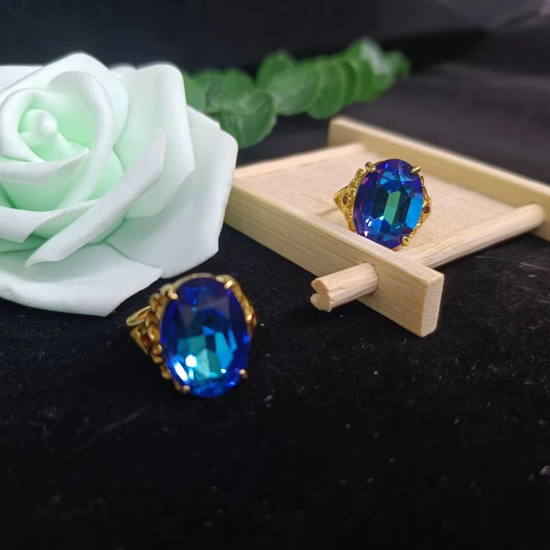 XJ岚霏甄选》流光溢彩时尚大气首饰戒指JZ0024