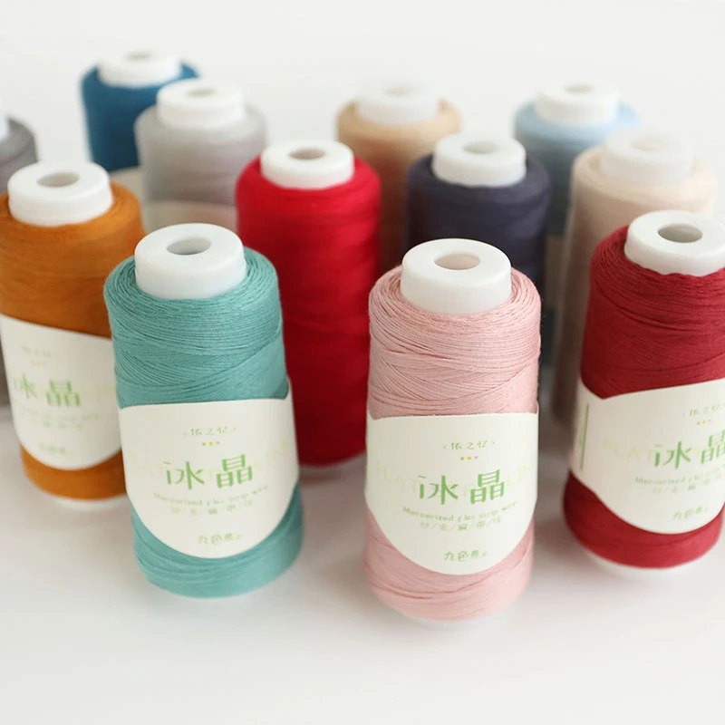 丝光扁带线(冰晶），春夏手工编织线材