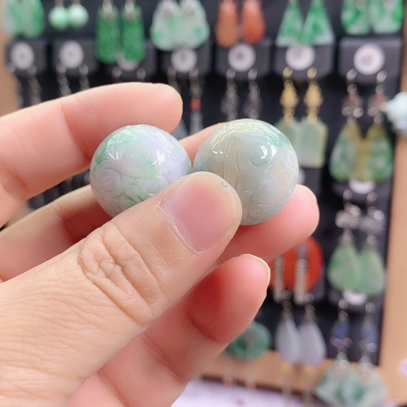 【闪购商品】翡翠耳饰银S925镶嵌媛*精美