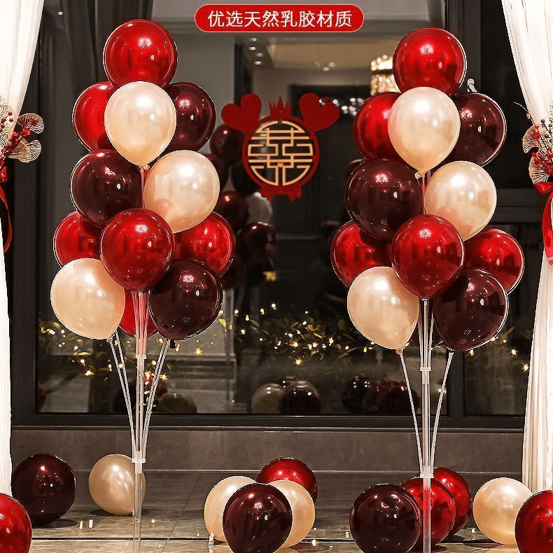 婚庆迎宾路引气球结婚门口装饰花篮创意浪漫中式婚礼布置用品大全
