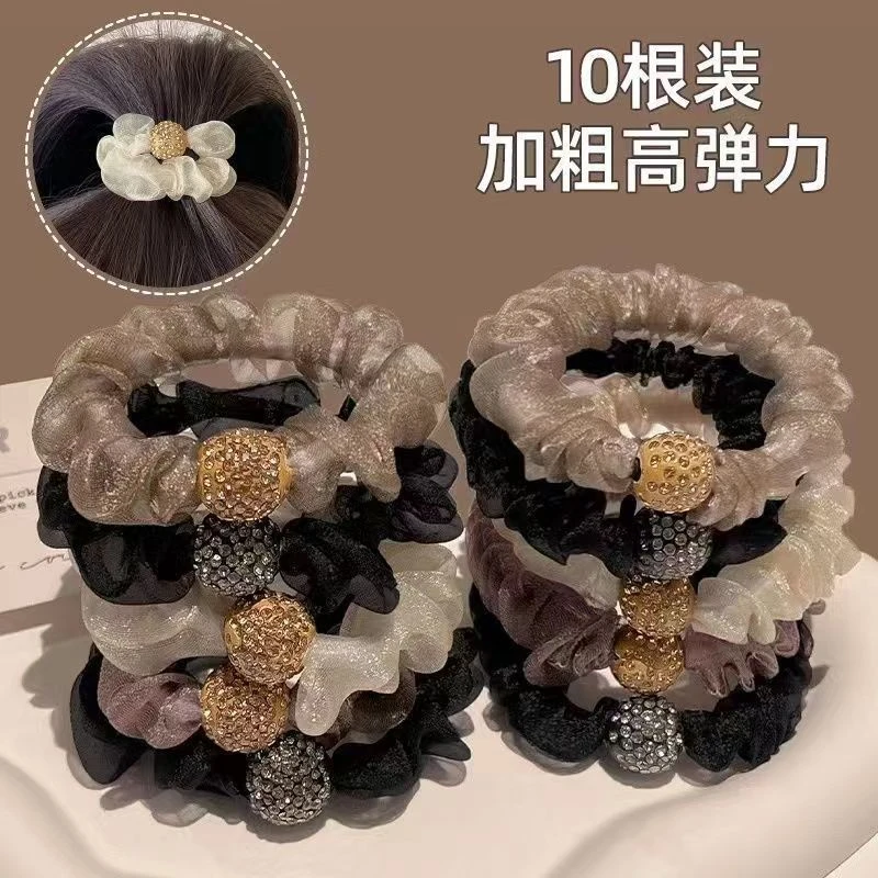 头绳扎头发高弹力高颜值网红耐用高弹力扎头绳高颜值成人发绳发圈