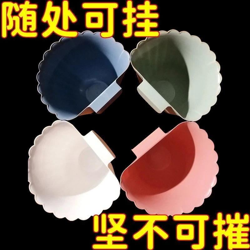 家用厨房壁挂式垃圾桶卫生间柜门悬挂花边垃圾桶