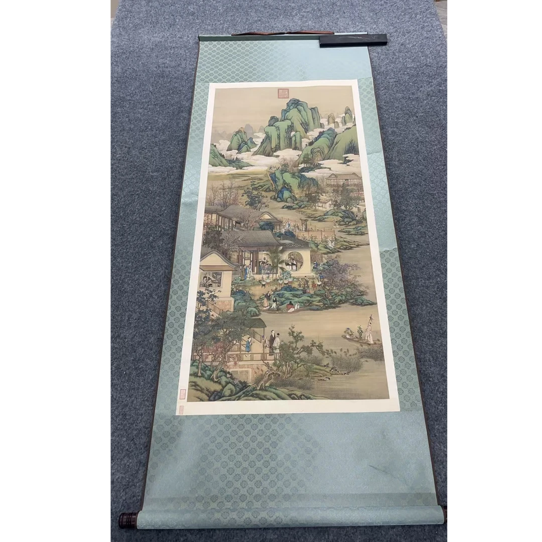 精装160*60《九月》居家软装卷轴画