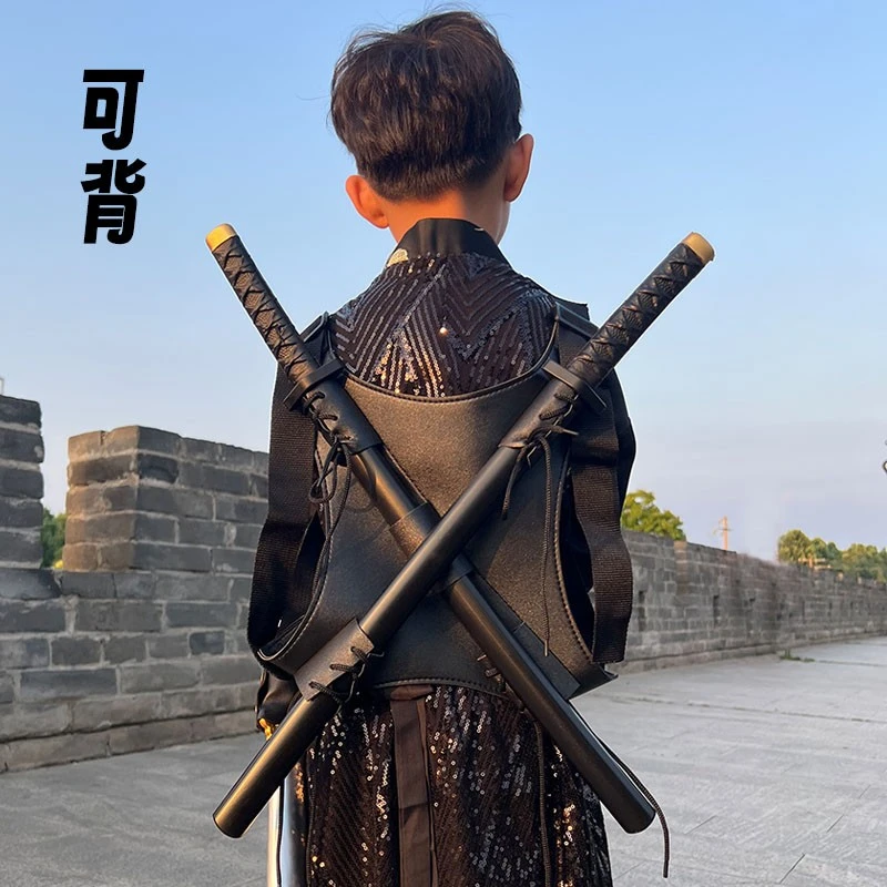 忍者神龟死侍刀背带 双刀刃 宝剑儿童玩具刀剑兵器cos小孩玩具刀
