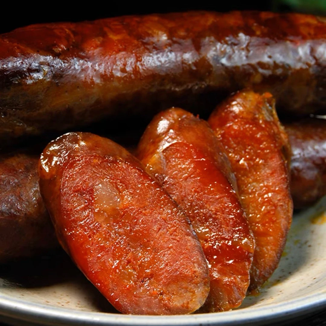 【现称现卖2】壮乡精品传统土猪纯肉麻辣腊肠食用营养常温包邮