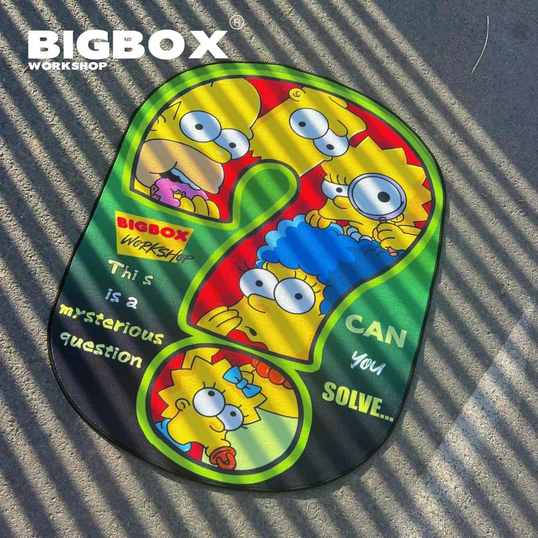 【巨箱】拍1发2辛普森全家福入户门卧室客厅地垫地毯客厅脚垫垫子