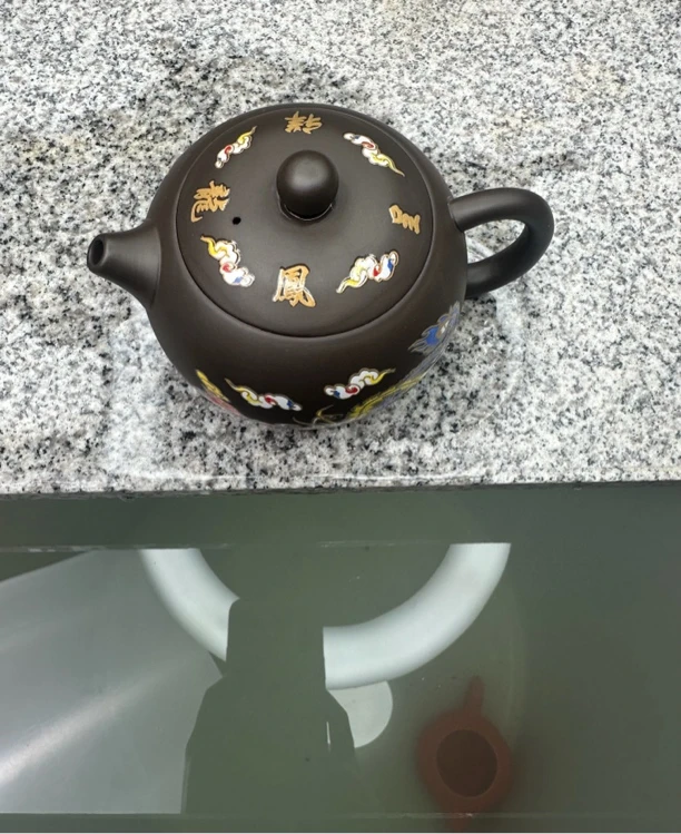 【闪购商品】原矿手工紫泥变色龙凤西施凤鸣壶