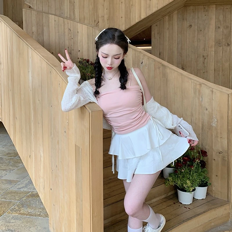 【万能搭2.0】25110弹力带胸垫背心百搭薄款打底外穿吊带