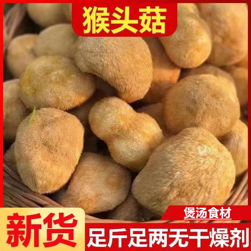 深山猴头菌新货饱满均匀猴头菇干货个大肉厚煲汤食材料