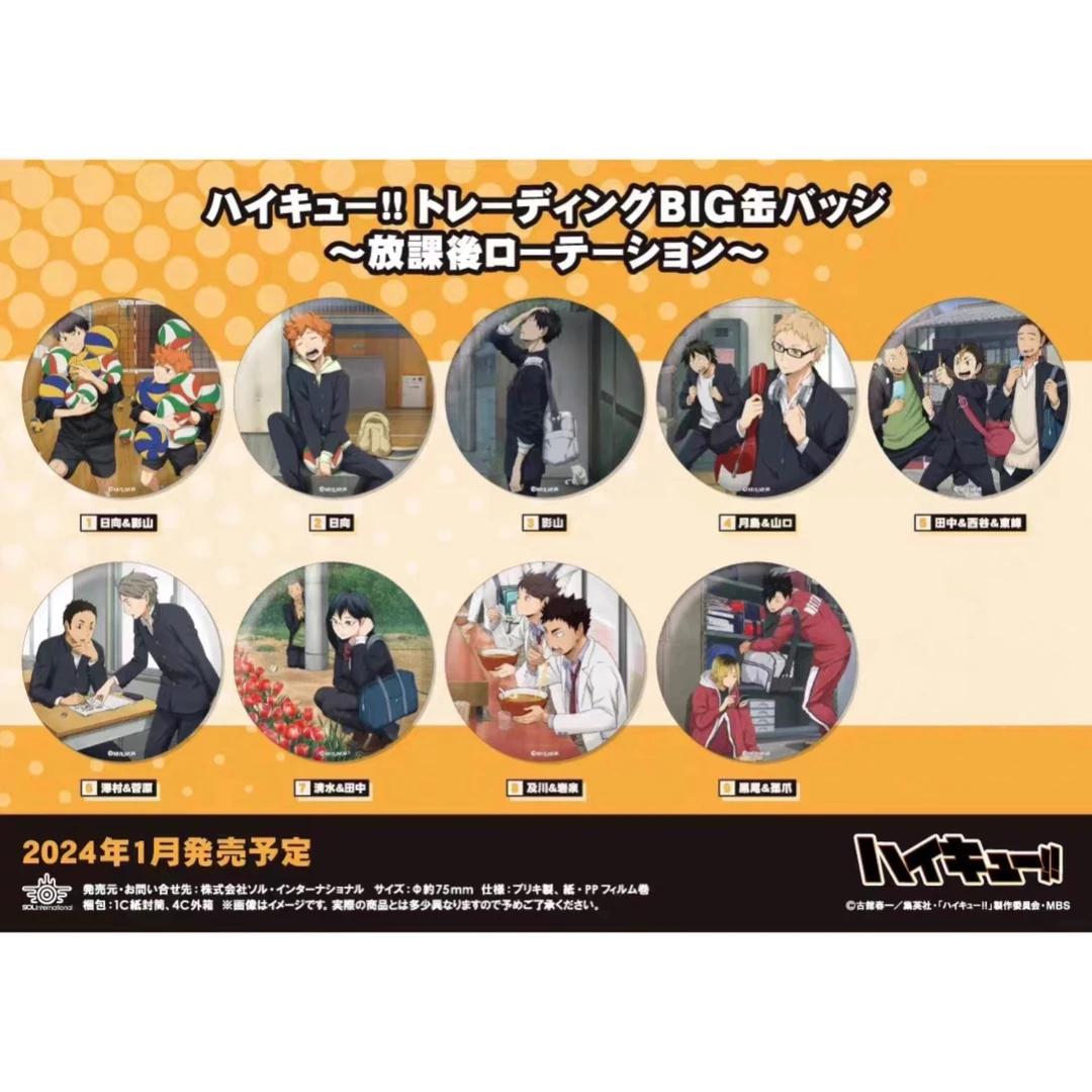 【拆盒】【拆卡】排球少年放课后 收藏卡&大吧唧徽章【盲盒】III