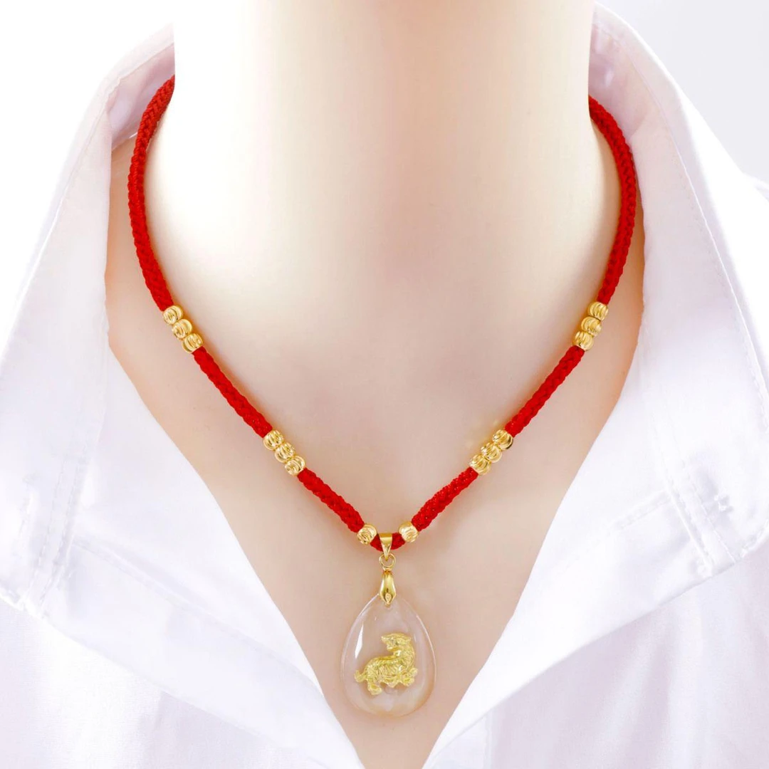 合金项链 十二生肖编织毛衣链送妈妈老婆生日礼物本命年转运项链