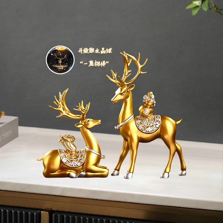 高档轻奢风格电视柜酒柜玄关一帆风顺摆件客厅布置家居家居饰品