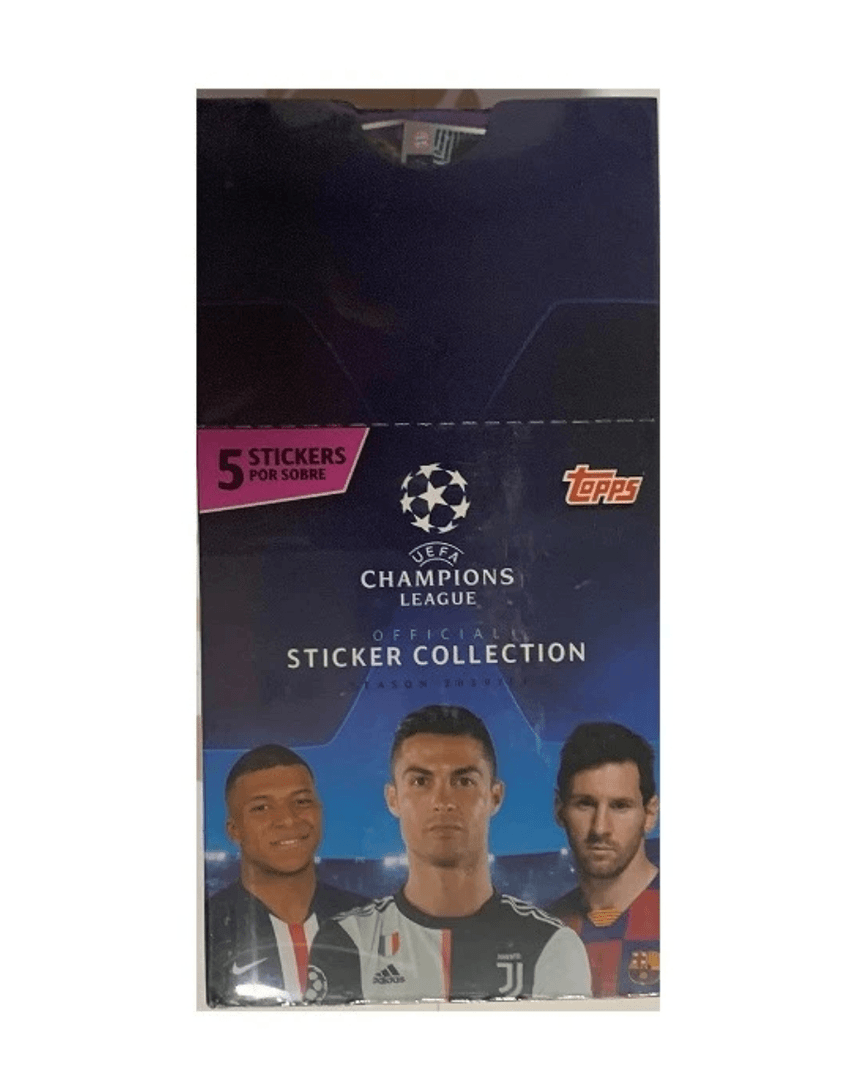 Topps 2019-20欧冠贴纸盲盒 寻哈兰德新秀 梅西 C罗 姆巴佩