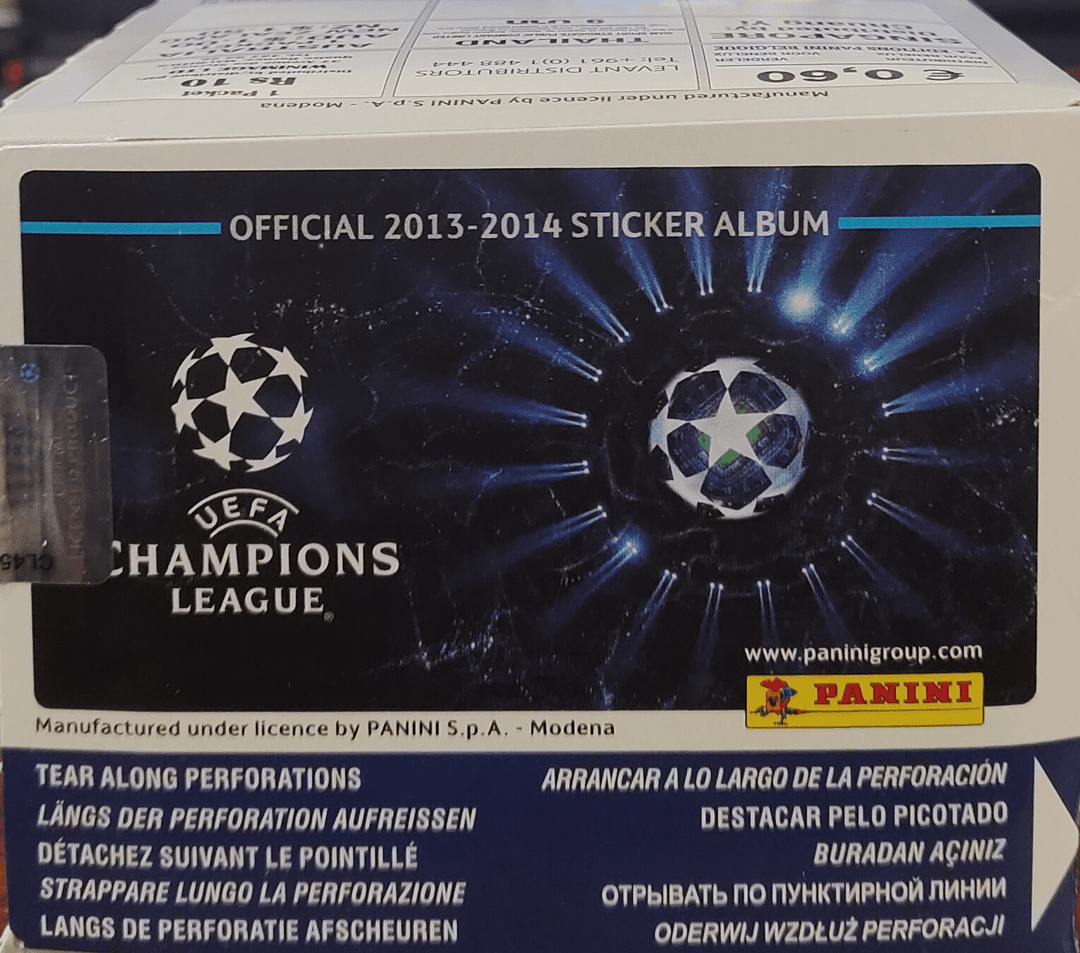 【拆盒】帕尼尼 2013-14欧冠贴纸 寻找萨拉赫、孙哥、范戴克新秀