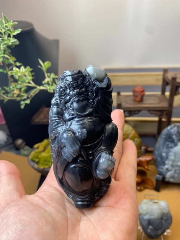 和田玉钟馗手把件