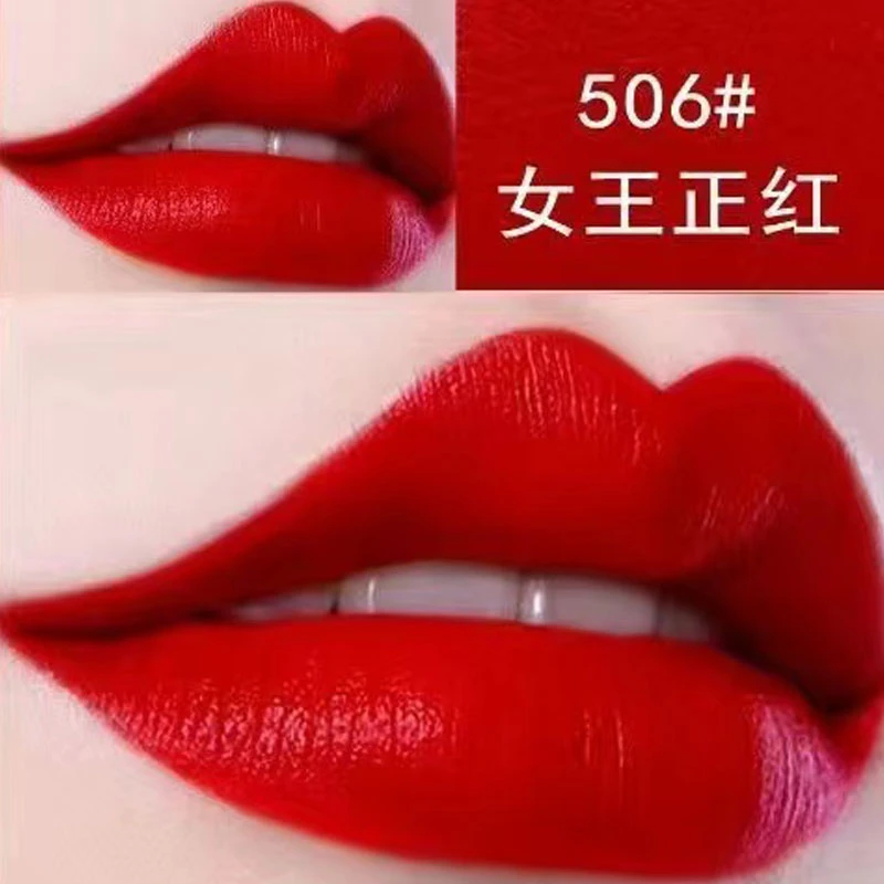 正品正红色口红纯欲风显白豆沙色口红不掉色不沾杯姨妈色防水滋润
