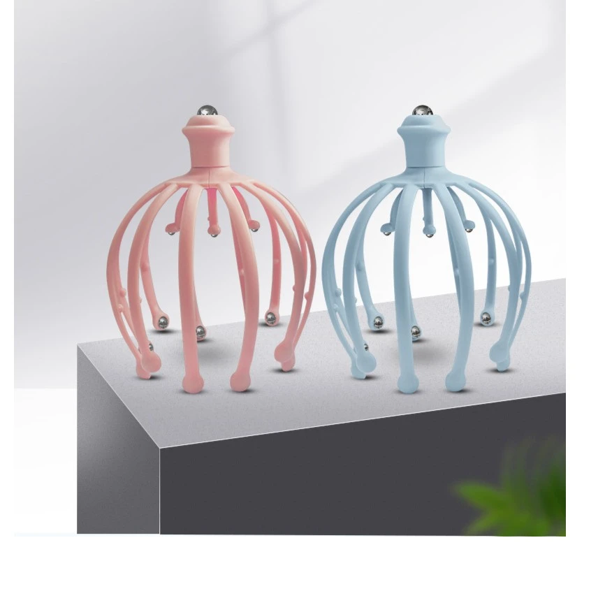 多功能八爪鱼头部按摩器可拆卸12爪18爪钢珠头皮挠头灵魂提取器