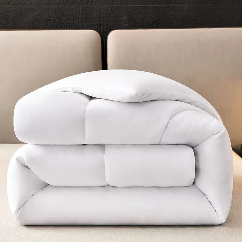 酒店风民宿夏凉被单人双人被子加厚柔软冬季保暖被芯宾馆白色简约