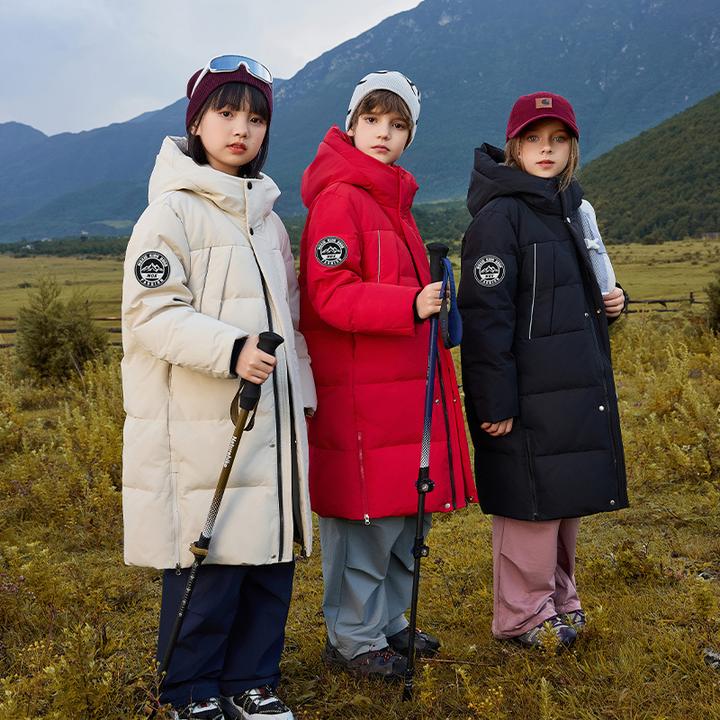 巴拉巴拉2024新款大童羽绒服儿童中长款洋气中大童加厚男童女童冬