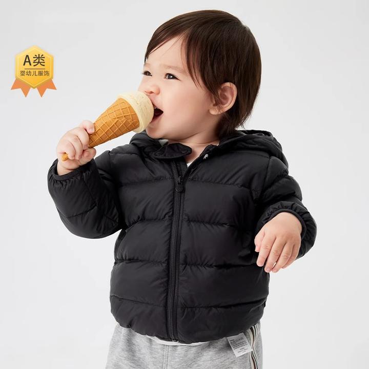 巴拉巴拉折扣婴儿羽绒服男女童宝宝轻薄连帽保暖外套儿童2024冬装