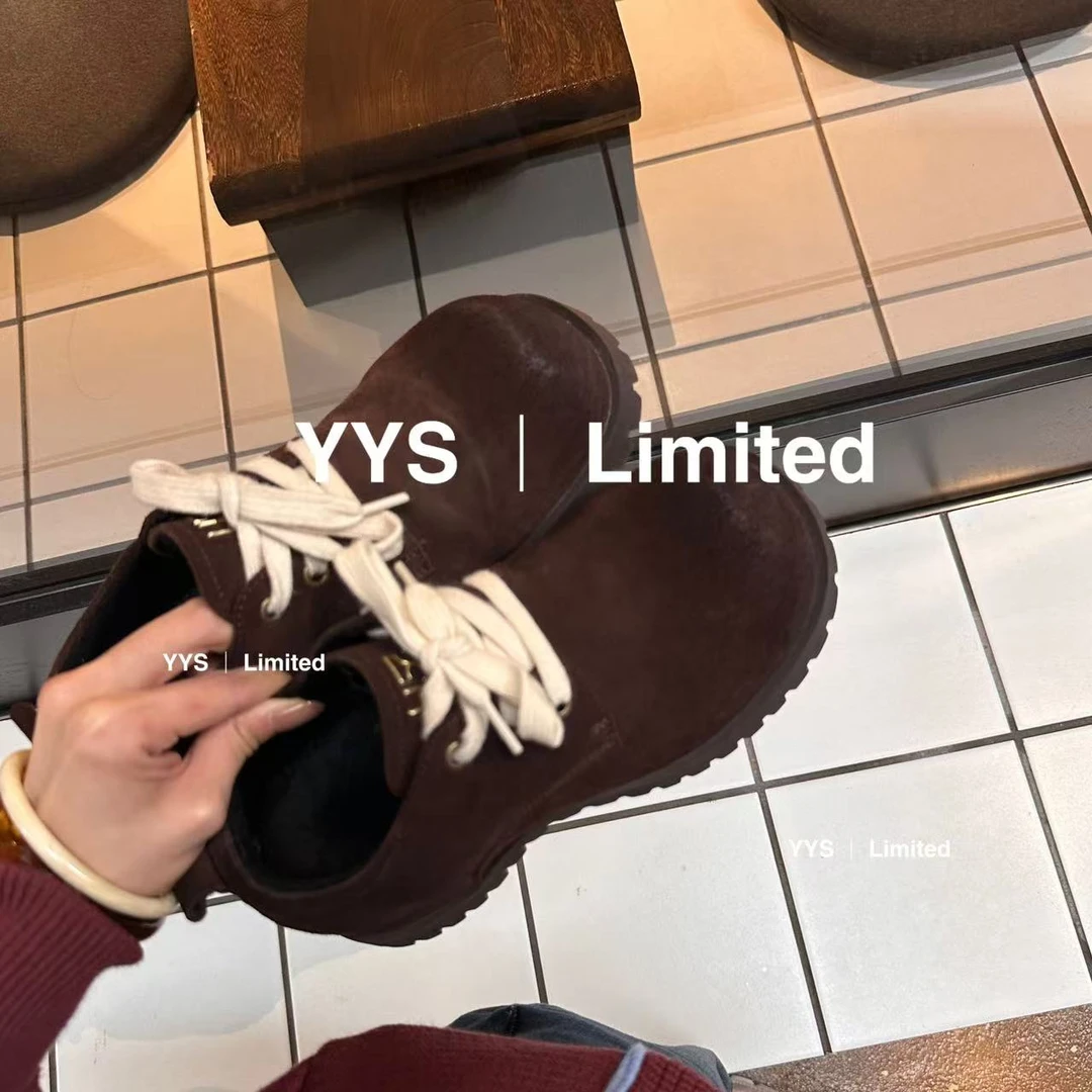 【单&棉】心机下楼靴！6cm+隐形增高德比鞋～19-2100【X】