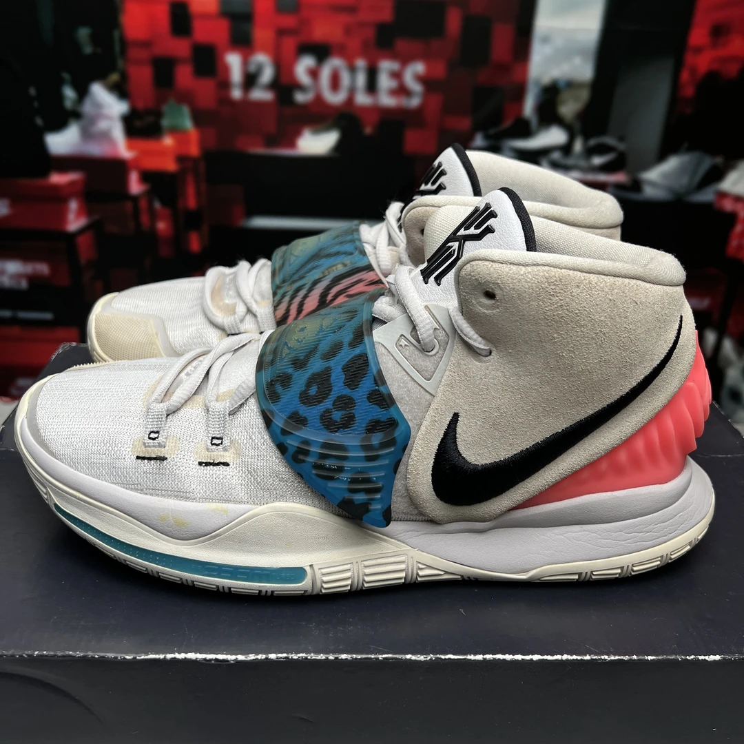 42码/公价1709/Nike Kyrie 6 欧文6 前掌Zoom 实战球鞋 灰粉