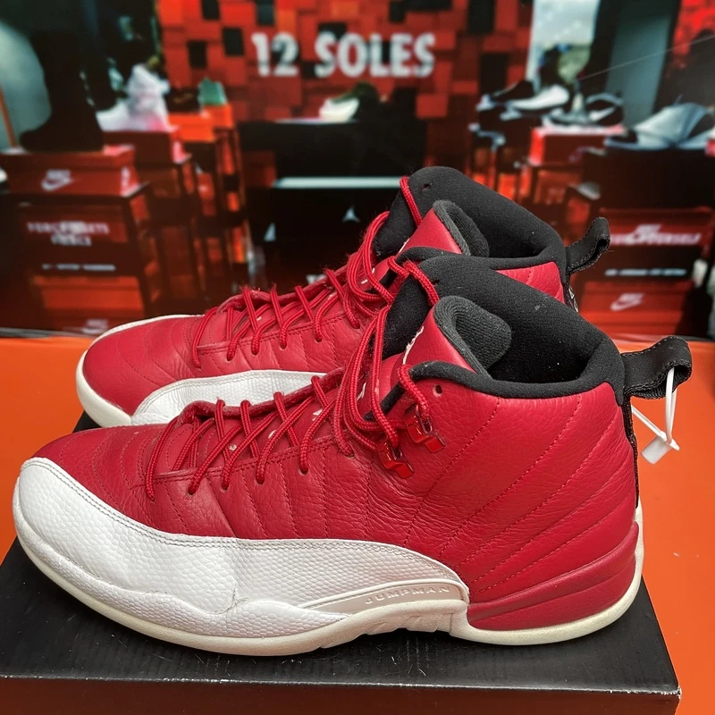 45码 中古 Nike AJ12 篮球鞋 白红 无盒