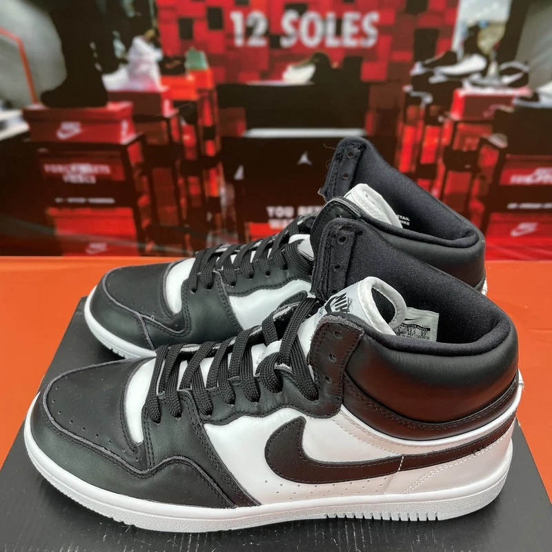 42.5码 中古 Nike Court Force 运动 休闲鞋 黑白 无盒