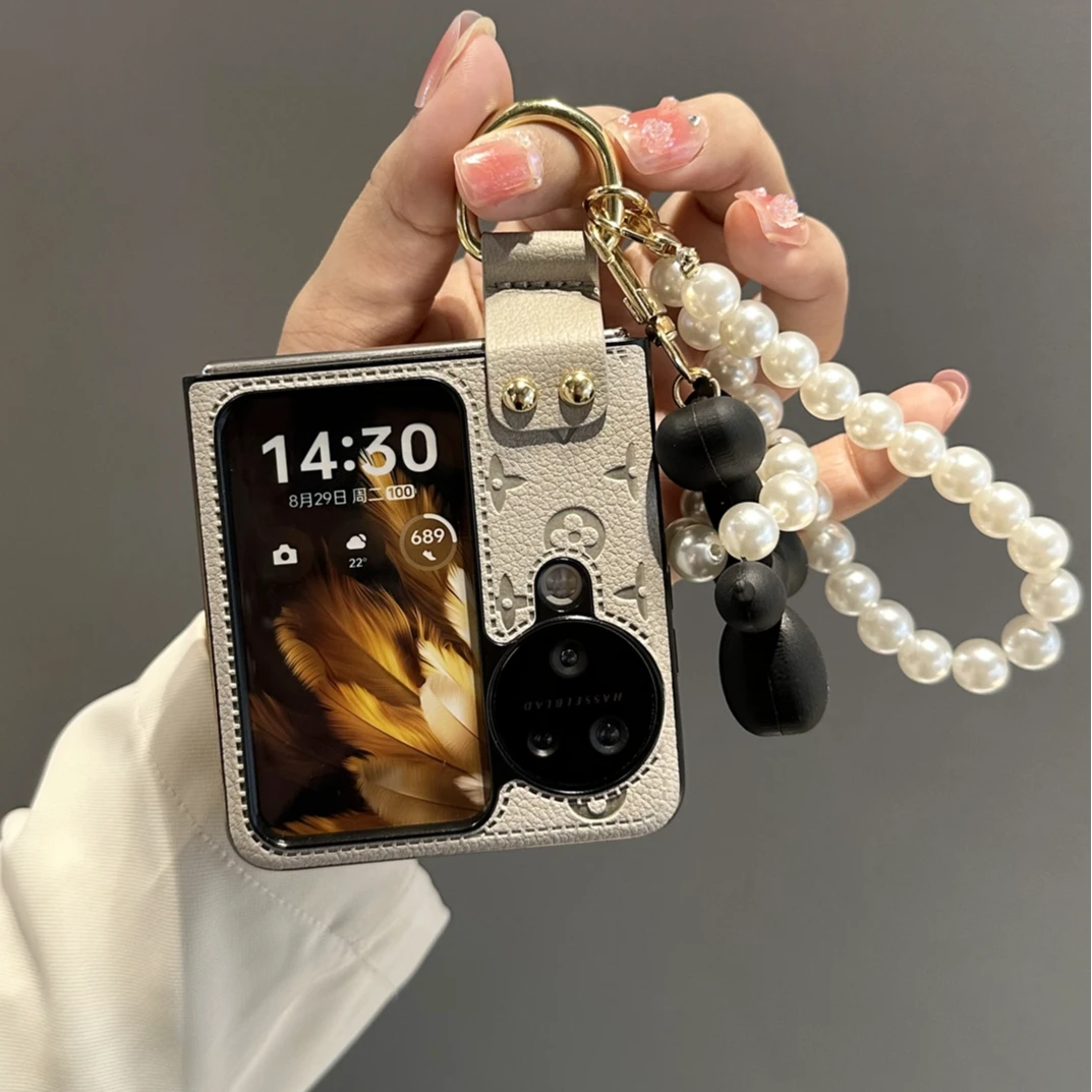 高级感适用OPPOFindN3flip手机壳折叠屏绳小米mixflip2腕带purax