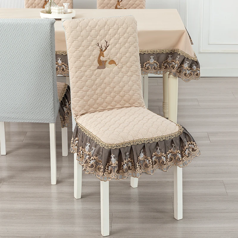 直背椅子套罩全包连体垫餐厅餐桌座椅套靠背一体软包实木餐椅套罩