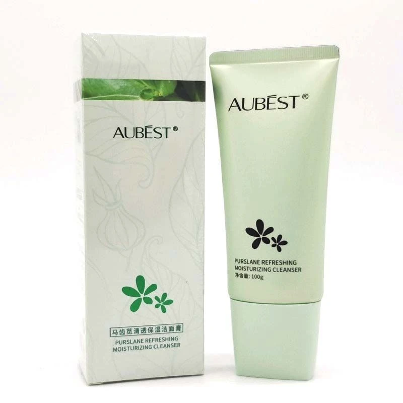 欧贝诗马齿苋清透保湿洁面膏保湿清洁洗面奶正品