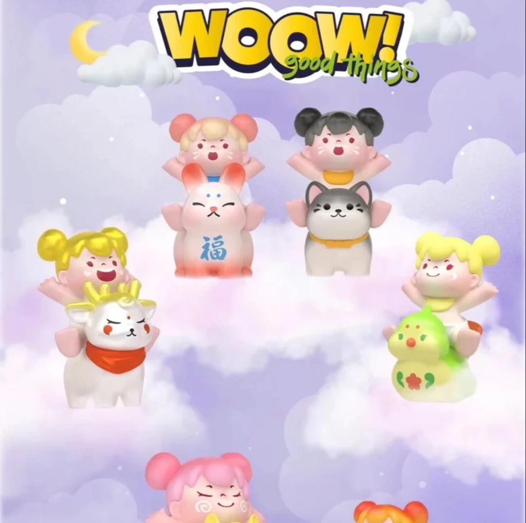 【拆盒】Woow哇嗷小玩伴的欢乐出游萌粒盲袋潮玩盲盒摆件哇嗷二代