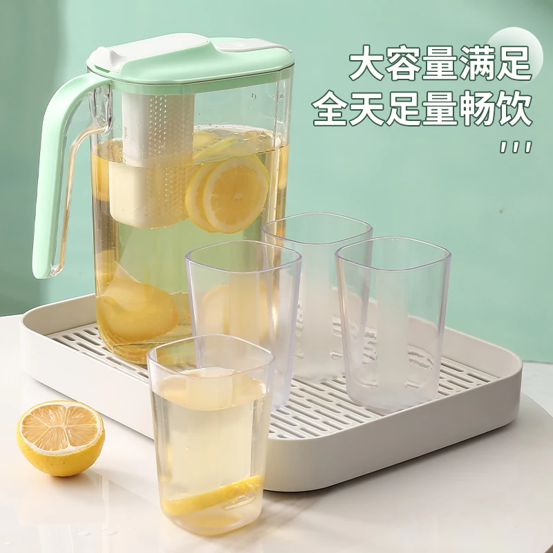 冰箱冷水壶凉开水家用耐高温凉白开水贝大容量泡茶果汁饮料桶扎壶